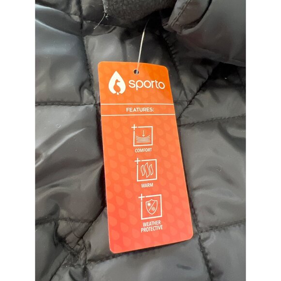 Sporto Tulip Quilted Water Resistant Parka Coat Plus Size 3X Outdoor Winter NEW - Picture 6 of 7